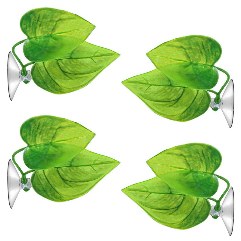 URATOT 4 Pack Betta Fish Leaf Pad Simulating The Natural Habitat for Betta Spawning Grounds Breeding Resting Bed - Image 1